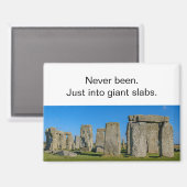 Irreverent Stonehenge Slabs Travel Refrigerator マグネット (正面/裏面)
