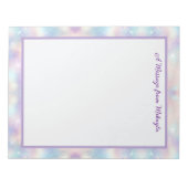 Irridescent Glitter  ノートパッド (正面)