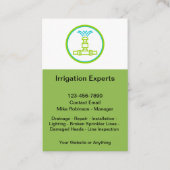 Irrigation And Sprinkler Systems 名刺 (正面)