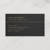 Irrigation Installation Business Card 名刺 (裏面)