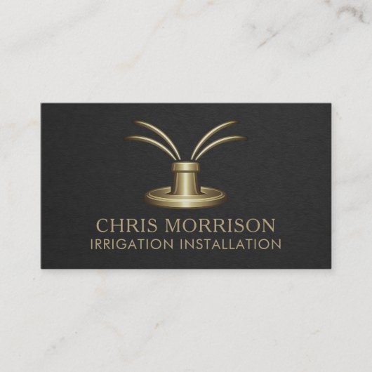 Irrigation Installation Business Card 名刺 (正面)
