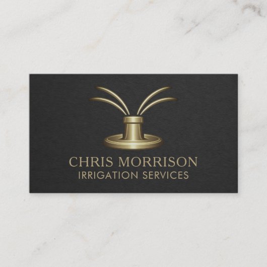 Irrigation Services Business Card 名刺 (正面)