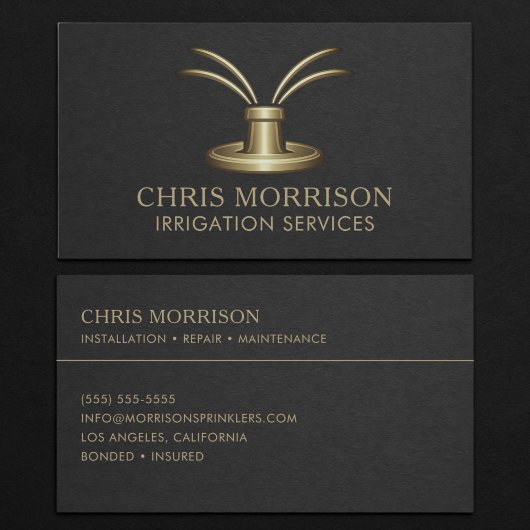 Irrigation Services Business Card 名刺