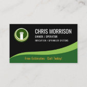 Irrigation Sprinkler Systems Service 名刺 (正面)