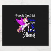 Irritable Bowel Syndrome IBS Awareness Funny Unico スパークリングワインラベル (シングルラベル)