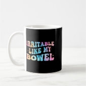 Irritable Like My Bowel Ibs Funny Mems コーヒーマグカップ (左)
