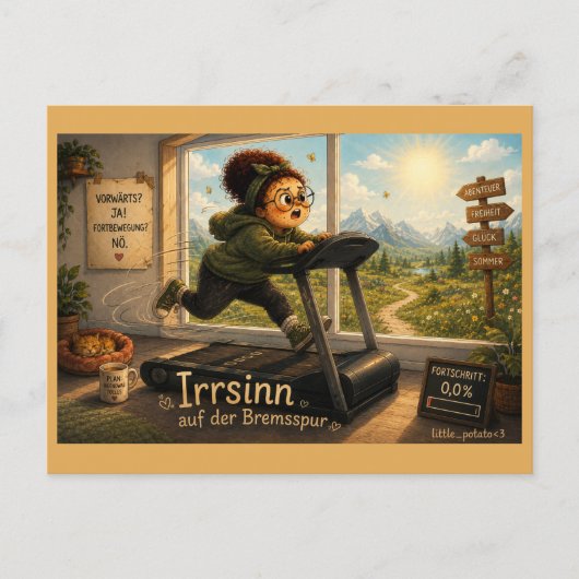 Irrsinn auf der Bremsspur ポストカード (正面)