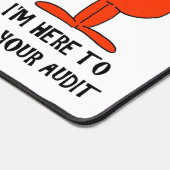 IRSおもしろいジョークtaxdayユーモアユーモアのある悪魔の監査 デスクマット (コーナー)