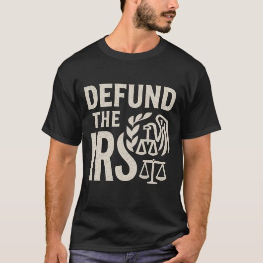 IRSへの資金援助をやめろ Tシャツ (正面)