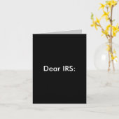 IRSユーモアのある親愛グリーティングカード カード (黄色い花)