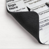 IRS税にインクペン型枠 マウスパッド (コーナー)