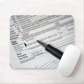 IRS税にインクペン型枠 マウスパッド (マウス)