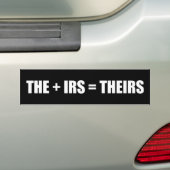 + IRS =彼等の物 バンパーステッカー (車上)