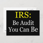 IRS:監査できる ポストカード (正面/裏面)