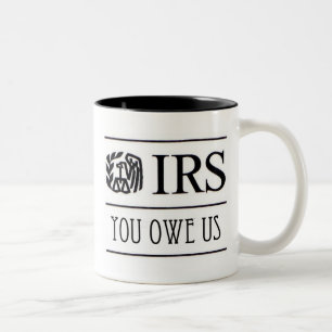 IRS -私達を負います ツートーンマグカップ