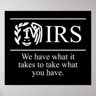 IRS $24.95グラフィックアートウォール ポスター