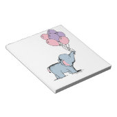 irthdayエレファントパステルウォーターカラーバルーノのバンチ ノートパッド (アングル)