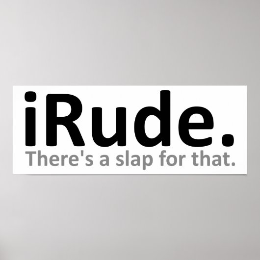 iRuoポスタおもしろいー ポスター (正面)