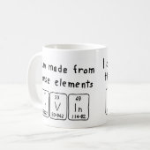 Irvin定期的なテーブル名mug コーヒーマグカップ (正面左)