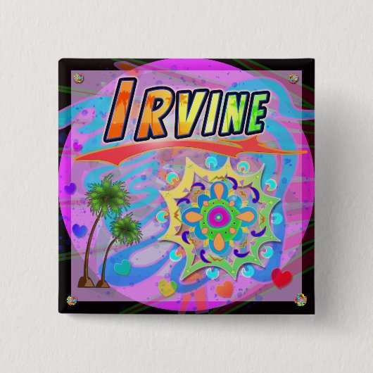 IrvineのTrue Progressボタン 缶バッジ (正面)