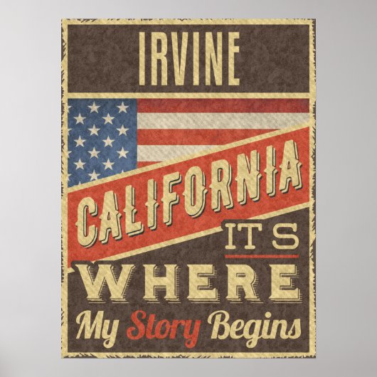 Irvine California ポスター (正面)