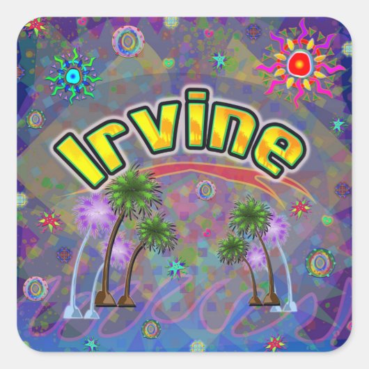 Irvine Noble Voyage Sticker スクエアシール (正面)