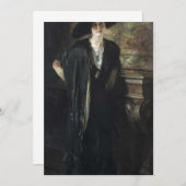 Irving Ramsey Wiles – 私の娘グラディス 招待状 (正面/裏面)