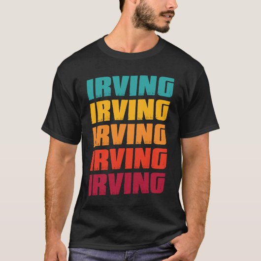 Irving Texas Souvenir  Retro Vintage Irving Tシャツ (正面)