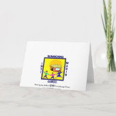 IRWの子供たちの作品 - 葉の感謝カード サンキューカード (裏面)