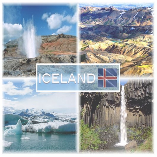 IS0003噴火ガイザー – Landmannalugar シール (正面)