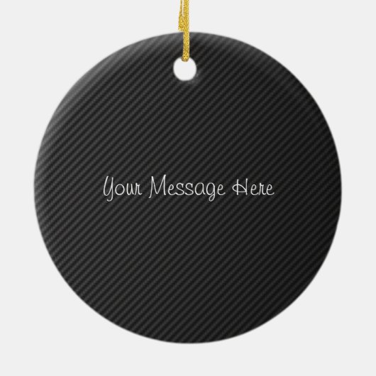 IS250フェイクなカーボンとの白いシルエットのロゴ セラミックオーナメント (裏面)