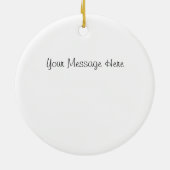 IS250フェイクなカーボンとの黒いシルエットのロゴ セラミックオーナメント (裏面)