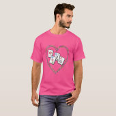 I's 楽しむ MahJong-おもしろいタイルゲーム Tシャツ (正面フル)