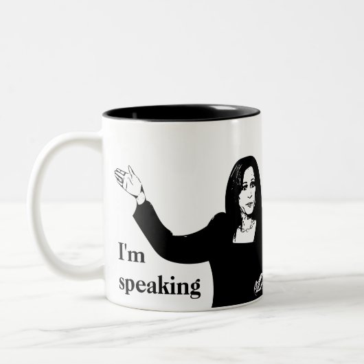 I's 話 - Kamala Harris Mug ツートーンマグカップ (左)