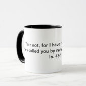 Is. 43:1 Encouragement Mug マグカップ (正面左)