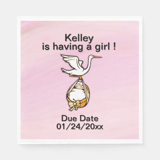 Is a ベビー with Date Girl スタンダードランチョンナプキン (正面)