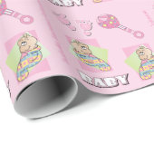 I's a Beby Girl 包まれた Oll Pink ラッピングペーパー (ロールコーナー)