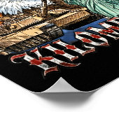 Is a kilometer funny 4th of july founding father  ポスター (角)