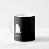 Is Boo美しい先生かわいい幽霊ハロウィーン コーヒーマグカップ (正面左)