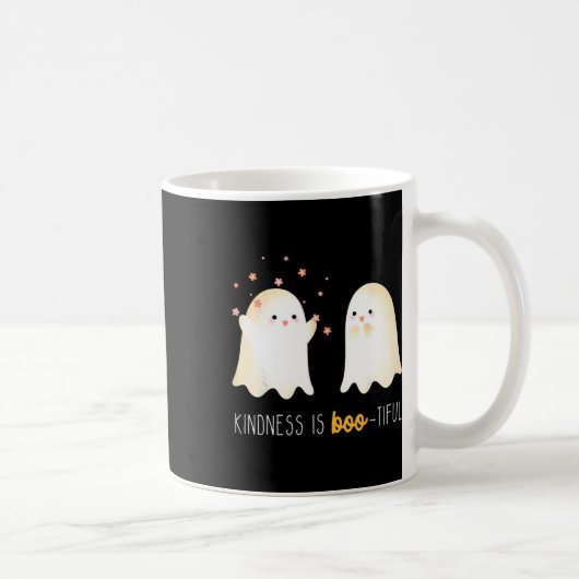 Is Boo美しい先生かわいい幽霊ハロウィーン コーヒーマグカップ (右)