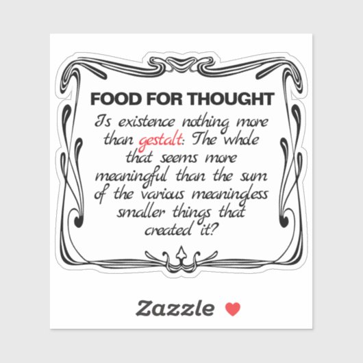 Is Existence Gestalt? シール (シート)