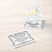 Is Existence Gestalt? スクエアペーパーコースター (インサイチュ)