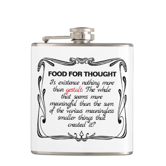 Is Existence Gestalt? フラスク (正面)