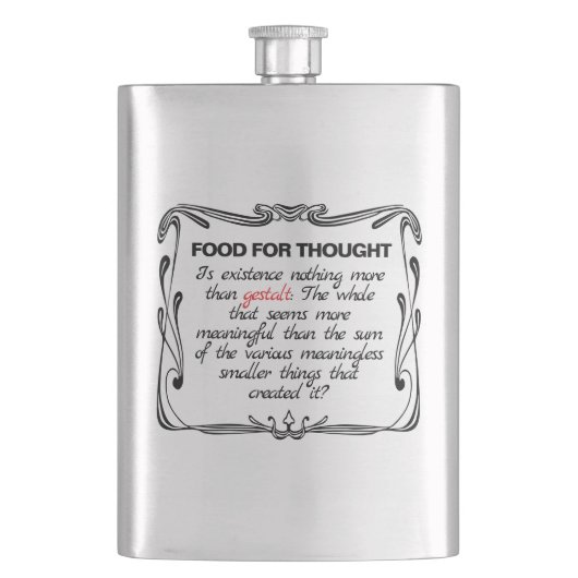 Is Existence Gestalt? フラスク (正面)