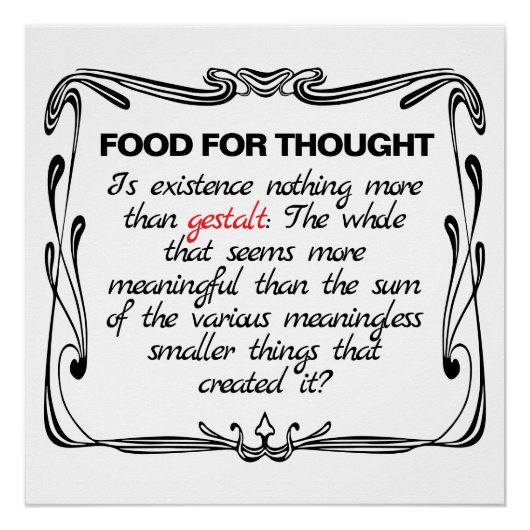 Is Existence Gestalt? ポスター (正面)