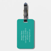 I'S HEREホワイトサンドビーチDIYメッセージ連絡情報 ラゲッジタグ (裏面縦)