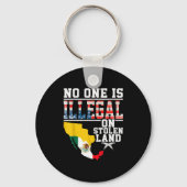 Is Illegal On Stolen Land Native Americans  キーホルダー (正面)