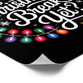 Is It Christmas Break Yet Xmas Lights Red Plaid Sa ポスター (角)