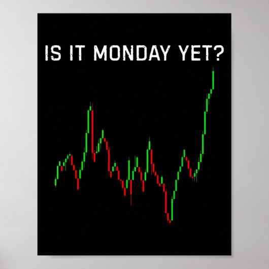 Is It Monday Ye Funny Stock Market Humor  ポスター (正面)