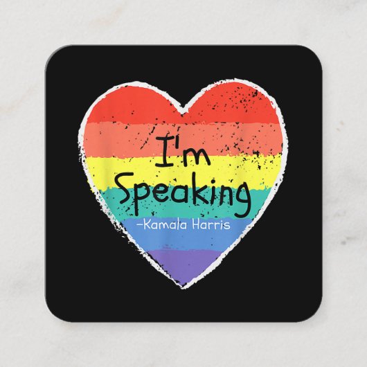 I's Kamala Harris giの副話大統領 スクエア名刺 (正面)